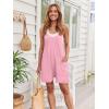 imageAUTOMET Womens Rompers Jumpsuits Summer Vacation Beach Outfits 2025 Shorts Overalls Jumpers Loose Casual Soft Fashion ClothesLightpink