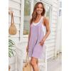 imageAUTOMET Womens Rompers Jumpsuits Summer Vacation Beach Outfits 2025 Shorts Overalls Jumpers Loose Casual Soft Fashion ClothesLightpurple