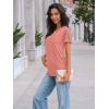 imageAUTOMET Womens Short Sleeve Shirts Dressy Lace Summer Tops 2025 Spring Trendy Casual TShirts Cute Work Outfits BlousesCoral