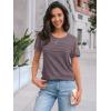 imageAUTOMET Womens Short Sleeve Shirts Dressy Lace Summer Tops 2025 Spring Trendy Casual TShirts Cute Work Outfits BlousesRose Taupe