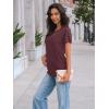 imageAUTOMET Womens Short Sleeve Shirts Dressy Lace Summer Tops 2025 Spring Trendy Casual TShirts Cute Work Outfits BlousesWine Red