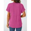 imageAUTOMET Womens Short Sleeve Shirts Henley Dressy Casual Summer Tops 2025 Trendy Blouses Cute TShirts Outfits ClothesRose