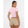 imageAUTOMET Womens Short Sleeve T Shirts Basic Summer 2025 Workout Tops Crew Neck Gym Crop Tops Trendy Y2K ClothesLight Pink