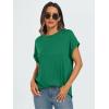 imageAUTOMET Womens Summer Tops Oversized Short Sleeve Business Casual T Shirts Trendy Fashion Clothes Spring Outfits 2025Green