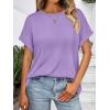 imageAUTOMET Womens Summer Tops Oversized Short Sleeve Business Casual T Shirts Trendy Fashion Clothes Spring Outfits 2025Lavender