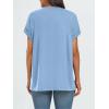 imageAUTOMET Womens Summer Tops Oversized Short Sleeve Business Casual T Shirts Trendy Fashion Clothes Spring Outfits 2025Light Blue