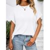 imageAUTOMET Womens Summer Tops Oversized Short Sleeve Business Casual T Shirts Trendy Fashion Clothes Spring Outfits 2025White