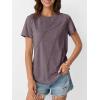 imageAUTOMET Womens Summer Tops Workout Shirts Beach Vacation Outfits Business Tshirts Dressy Fashion Spring Clothes 2025Taupe