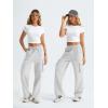 imageAUTOMET Womens Sweatpants Wide Leg Cargo Barrel Pants Fall Fashion Outfits Sweats Baggy Winter Clothes Parachute JoggersGrey