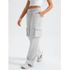 imageAUTOMET Womens Sweatpants Wide Leg Cargo Barrel Pants Fall Fashion Outfits Sweats Baggy Winter Clothes Parachute JoggersGrey