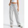 imageAUTOMET Womens Sweatpants Wide Leg Cargo Barrel Pants Fall Fashion Outfits Sweats Baggy Winter Clothes Parachute JoggersGrey