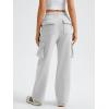 imageAUTOMET Womens Sweatpants Wide Leg Cargo Barrel Pants Fall Fashion Outfits Sweats Baggy Winter Clothes Parachute JoggersGrey