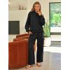 imageAUTOMET Womens Sweatsuits 2 Piece Outfits Fall Sweat Sets Lounge Hoodies and Cargo Pants Wide Leg with PocketsBlack