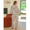 imageAUTOMET Womens Sweatsuits 2 Piece Outfits Fall Sweat Sets Lounge Hoodies and Cargo Pants Wide Leg with PocketsCoffeegrey