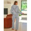imageAUTOMET Womens Sweatsuits 2 Piece Outfits Fall Sweat Sets Lounge Hoodies and Cargo Pants Wide Leg with PocketsDarkgrey