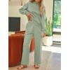imageAUTOMET Womens Sweatsuits 2 Piece Outfits Fall Sweat Sets Lounge Hoodies and Cargo Pants Wide Leg with PocketsGreen