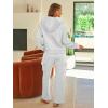 imageAUTOMET Womens Sweatsuits 2 Piece Outfits Fall Sweat Sets Lounge Hoodies and Cargo Pants Wide Leg with PocketsGrey