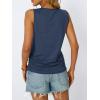 imageAUTOMET Womens Tank Tops 2025 Sleeveless Square Round Neck Ruched Spring Summer Tee Shirts Basic Outfits Trendy ClothesDarkblue
