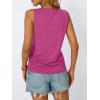 imageAUTOMET Womens Tank Tops 2025 Sleeveless Square Round Neck Ruched Spring Summer Tee Shirts Basic Outfits Trendy ClothesHotpink