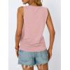 imageAUTOMET Womens Tank Tops 2025 Sleeveless Square Round Neck Ruched Spring Summer Tee Shirts Basic Outfits Trendy ClothesPink