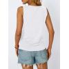 imageAUTOMET Womens Tank Tops 2025 Sleeveless Square Round Neck Ruched Spring Summer Tee Shirts Basic Outfits Trendy ClothesWhite