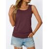 imageAUTOMET Womens Tank Tops 2025 Sleeveless Square Round Neck Ruched Spring Summer Tee Shirts Basic Outfits Trendy ClothesWinered
