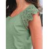 imageAUTOMET Womens Tops Casual Dressy Lace Summer Tee 2025 Cap Sleeve T Shirts Cute Basic Trendy Fashion Spring OutfitsGreen