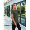 imageAUTOMET Womens Tops Shorts Sleeve Shirts for Summer Spring Beach Vacation Plus Size Oversized Casual Tee for Teen Girls 202502armygreen
