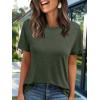 imageAUTOMET Womens Tops Shorts Sleeve Shirts for Summer Spring Beach Vacation Plus Size Oversized Casual Tee for Teen Girls 202502armygreen