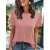 imageAUTOMET Womens Tops Shorts Sleeve Shirts for Summer Spring Beach Vacation Plus Size Oversized Casual Tee for Teen Girls 202502pink