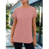 imageAUTOMET Womens Tops Shorts Sleeve Shirts for Summer Spring Beach Vacation Plus Size Oversized Casual Tee for Teen Girls 202502pink