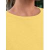 imageAUTOMET Womens Tops Shorts Sleeve Shirts for Summer Spring Beach Vacation Plus Size Oversized Casual Tee for Teen Girls 202502yellow