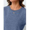 imageAUTOMET Womens Tops Summer Sweater Long Tunic Dressy Casual Blouses Business Cute Trendy Short Sleeve Shirt 2025Blue