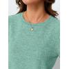 imageAUTOMET Womens Tops Summer Sweater Long Tunic Dressy Casual Blouses Business Cute Trendy Short Sleeve Shirt 2025Green