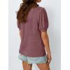 imageAUTOMET Womens Tops Summer Sweater Long Tunic Dressy Casual Blouses Business Cute Trendy Short Sleeve Shirt 2025Wine