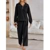 imageAUTOMET Womens Track Suits Set Sweatsuits Two Piece Outfits Lounge Sets Half Zip Lapel Sweatshirts Fall Fashion ClothesBlack