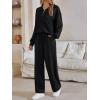 imageAUTOMET Womens Track Suits Set Sweatsuits Two Piece Outfits Lounge Sets Half Zip Lapel Sweatshirts Fall Fashion ClothesBlack