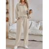 imageAUTOMET Womens Track Suits Set Sweatsuits Two Piece Outfits Lounge Sets Half Zip Lapel Sweatshirts Fall Fashion ClothesKhaki