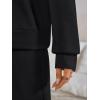 imageAUTOMET Womens Two Piece Lounge Sets Sweatsuits Outfit Wide Leg Sweatpants Tracksuit Loungewear Sweatshirt with PocketsBlack