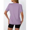 imageAUTOMET Womens Workout Tops Short Sleeve Gym Shirts Summer Athletic Yoga Tshirts Loose Fit Casual Clothes 2025Purple