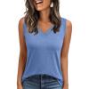 imageAUTOMET Tank Top Women Summer 2025 Casual Spring V Neck Sleeveless Tee Shirt Basic Trendy Beach Vacation Outfits ClothesBlue