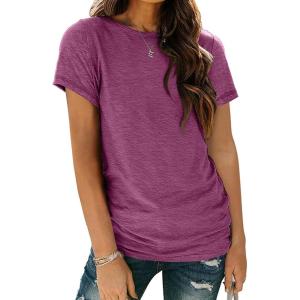 imageAUTOMET Womens Tops Shorts Sleeve Shirts for Summer Spring Beach Vacation Plus Size Oversized Casual Tee for Teen Girls 202502purple