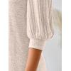 imageAUTOMET 34 Length Sleeve Womens Tops Puff Sleeve Lightweight Fall Sweaters Business Dressy Casual Work Blouses Cute T ShirtsBeige