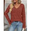 imageAUTOMET Long Sleeve Shirts Womens Tops Fall Fashion Business Casual Outfits 2025 V Neck T Shirts Sweaters TrendyCaramel
