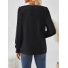 imageAUTOMET Long Sleeve Shirts for Women Business Dressy Casual Tops Work Blouses Pleated TunicsBlack