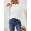 imageAUTOMET Long Sleeve Shirts for Women Business Dressy Casual Tops Work Blouses Pleated TunicsWhite