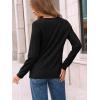 imageAUTOMET Long Sleeve Shirts for Women Pleated Dressy Casual Business Blouses Trendy Fashion Tunic Basic TopsBlack