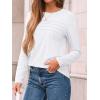 imageAUTOMET Long Sleeve Shirts for Women Pleated Dressy Casual Business Blouses Trendy Fashion Tunic Basic TopsWhite