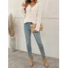 imageAUTOMET Sweater for Women Long Sleeve Henley Shirts Dressy Casual Tunic Tops Deep V Neck Sweaters Fall Outfits 2025Apricot