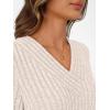 imageAUTOMET Women Long Sleeve Shirts Fall V Neck Work Tops 2025 Fashion Tunic Sweaters Dressy Casual Winter Blouse Trendy OutfitsApricot